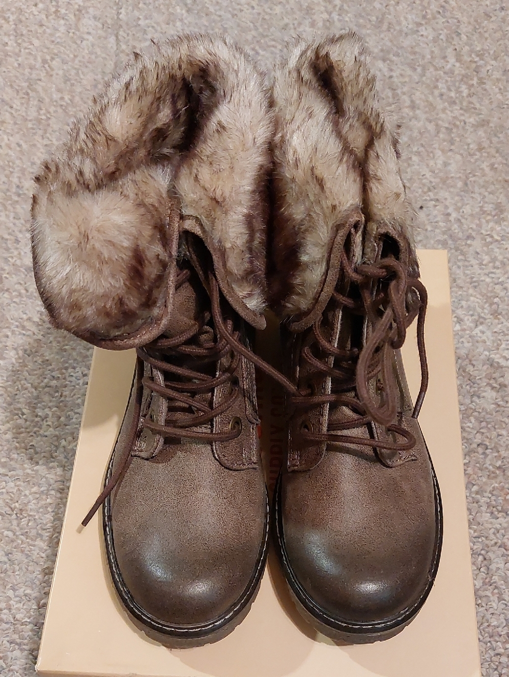 Boots With Faux Fur Tops